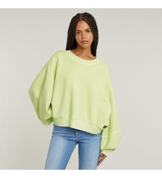 G-Star Sweatshirt surdimensionn Overdyed vert pistache
