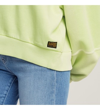 G-Star Sweatshirt surdimensionn Overdyed vert pistache