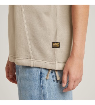 G-Star T-shirt met overgeverfde naaddetails taupe