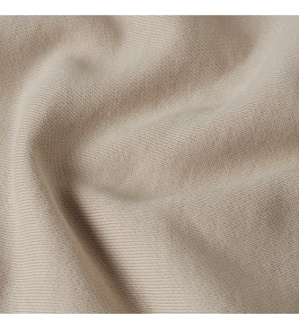 G-Star T-shirt met overgeverfde naaddetails taupe