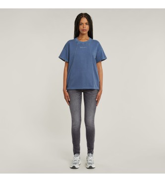 G-Star Camiseta Overdyed Seam Details azul