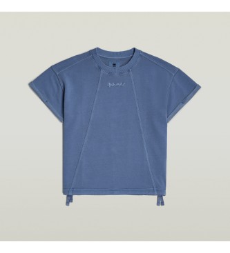 G-Star Camiseta Overdyed Seam Details azul