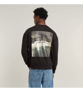 G-Star Photo Back Print Loose Sweatshirt sort