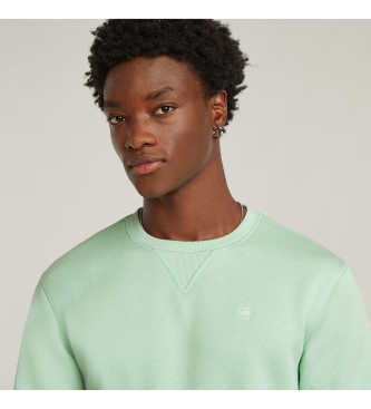 G-Star Sweatshirt Premium Core Ribbed verde