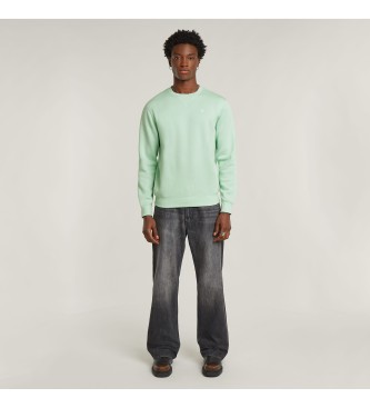 G-Star Sweatshirt Premium Core Ribbed verde