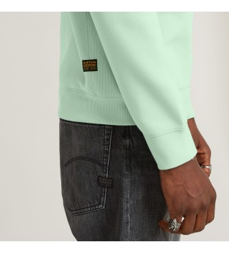 G-Star Sweatshirt Premium Core Ribbed verde