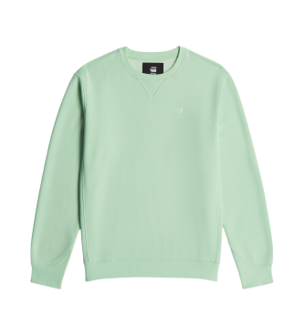 G-Star Sweatshirt Premium Core Ribbed verde