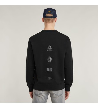 G-Star Felpa con grafica "Spedizione nera"