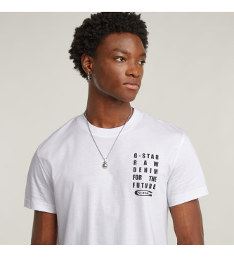 G-Star Camiseta Texto blanco