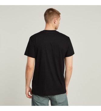 G-Star T-shirt Text schwarz