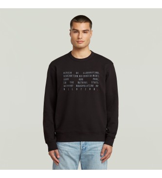 G-Star Text Graphic sweatshirt black