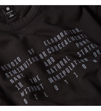 G-Star Text Graphic sweatshirt black
