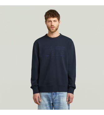 G-Star Sudadera Text Graphic marino