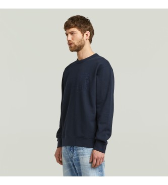 G-Star Sudadera Text Graphic marino
