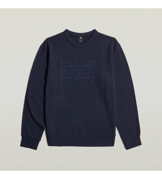 G-Star Sudadera Text Graphic marino