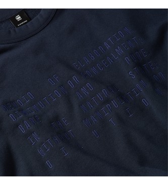 G-Star Sudadera Text Graphic marino