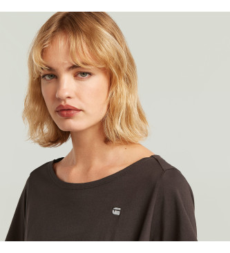 G-Star T-shirt brązowy węzeł