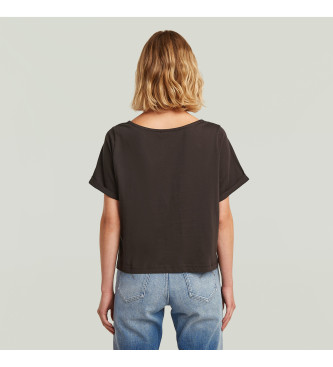 G-Star T-shirt brązowy węzeł