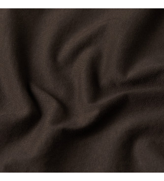 G-Star T-shirt brązowy węzeł