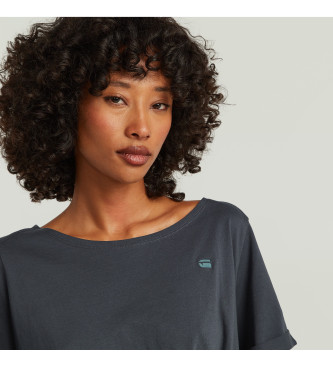 G-Star Granatowa koszulka z węzłem