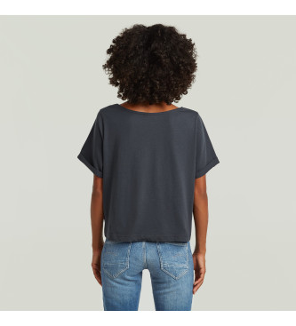 G-Star Granatowa koszulka z węzłem