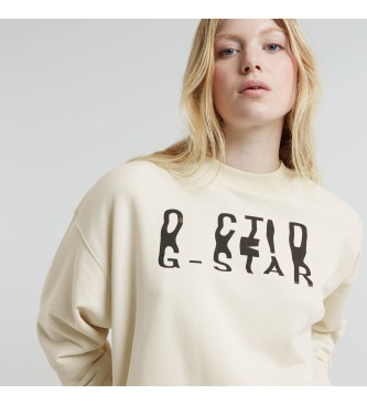 G-Star Chroma Graphic Los beige sweatshirt