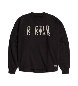 G-Star Sweatshirt Chroma Grafik Lose schwarz