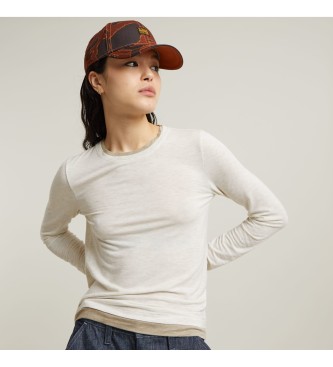 G-Star Double-Layer-T-Shirt beige