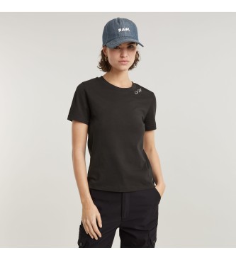 G-Star Top Faux Embro Logo schwarz