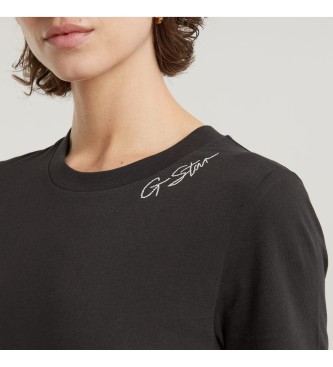 G-Star Top Faux Embro Logo black