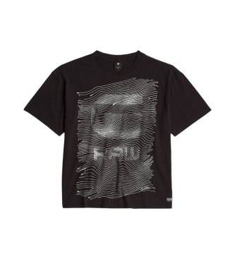 G-Star T-shirt ample  fausse broderie noir