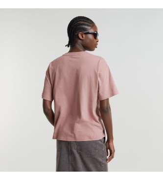 G-Star Faux Embro Lose Faux Embro T-Shirt rosa