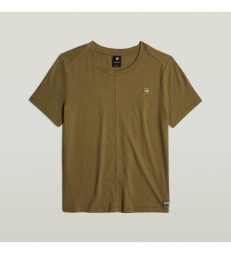 G-Star T-shirt verde con cucitura frontale