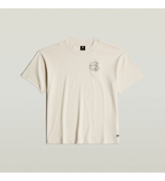 G-Star Camiseta G-Badge Loose beige