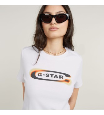 G-Star Old Skool Logo T-shirt vit