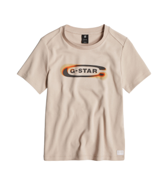 G-Star T-shirt Old Skool Logo rose