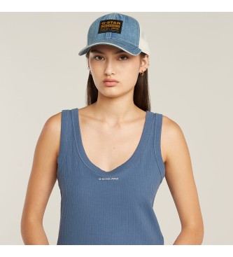 G-Star Slim Rib sleeveless T-shirt blue