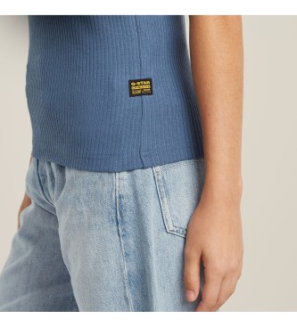 G-Star Slim Rib sleeveless T-shirt blue