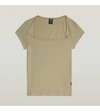 G-Star Camiseta Sweet Heart Slim beige