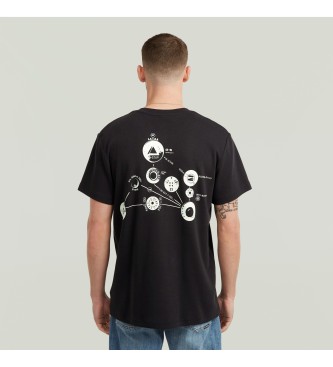 G-Star Trims rug grafisch T-shirt zwart