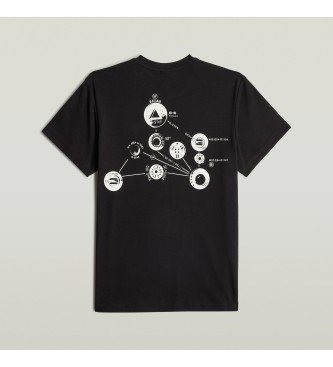 G-Star Trims rug grafisch T-shirt zwart