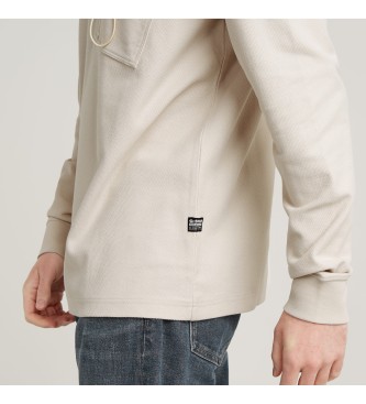 G-Star Taschen-Sweatshirt beige