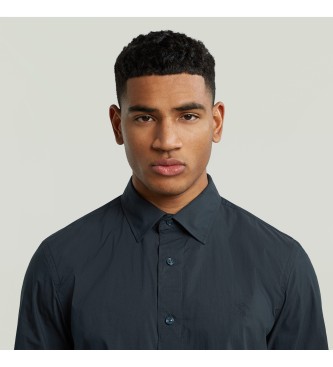 G-Star Camisa Uniform Slim azul-marinho