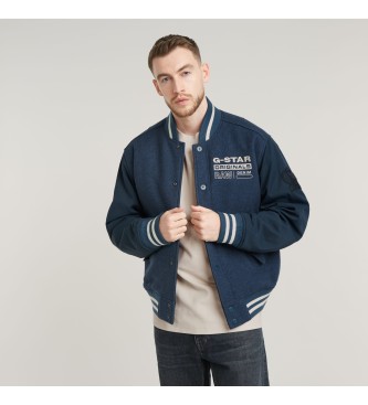 G-Star Veste aviateur Varsity en laine marine