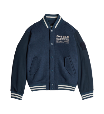 G-Star Cazadora de aviador Varsity wool marino