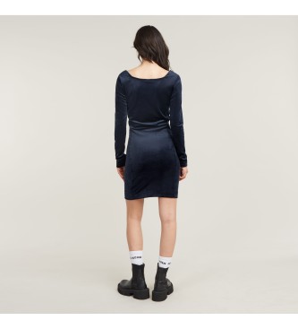 G-Star Velvet slim navy dress