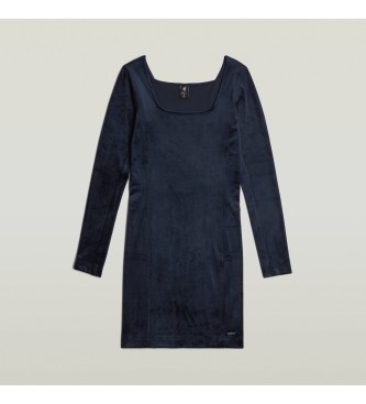 G-Star Velvet slim navy dress