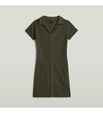 G-Star Soft Sculpt Fit Flare jurk groen