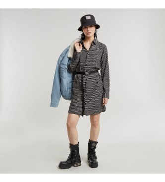 G-Star Belted Shirt dress black