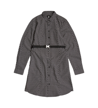 G-Star Belted Shirt dress black